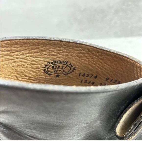 John Fluevog Shana Leather Monk Strap Heeled Ankle Boots - Women's Size 7.5 - Picture 9 of 10